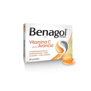 BENAGOL VIT C 16PAST ARANCIA