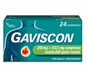 GAVISCON 24CPRMENT250+133,5M