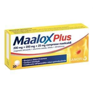 MAALOX PLUS 30CPR MAST